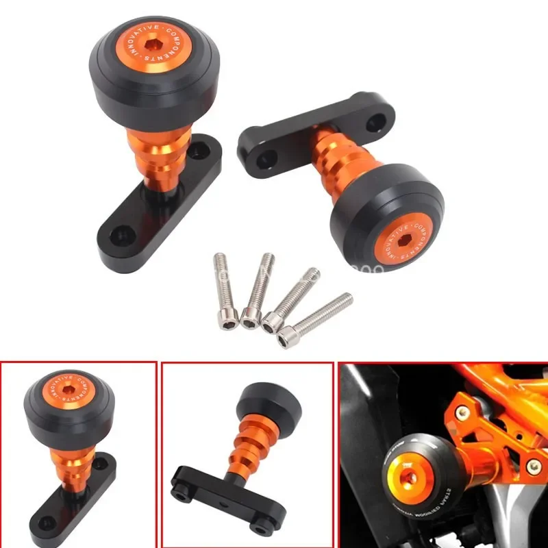Фото Для Duke 125 200 250 390 RC RC390 рама слайдер защита от столкновений аксессуары для мотоциклов защита от падения крышка двигателя №1