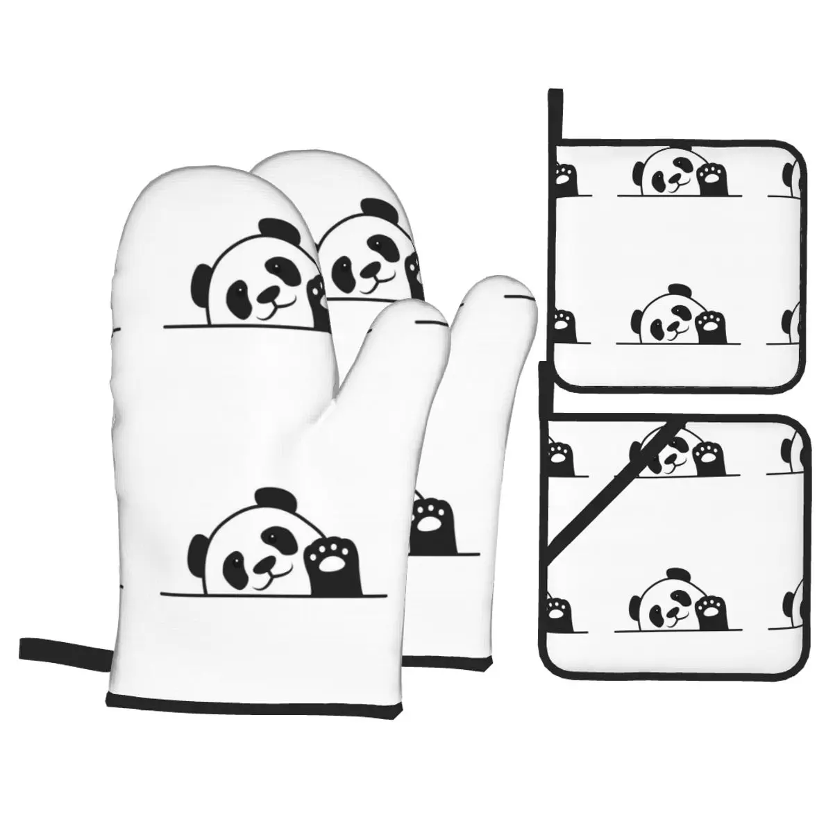 

4 шт., перчатки для кухни, из полиэстера