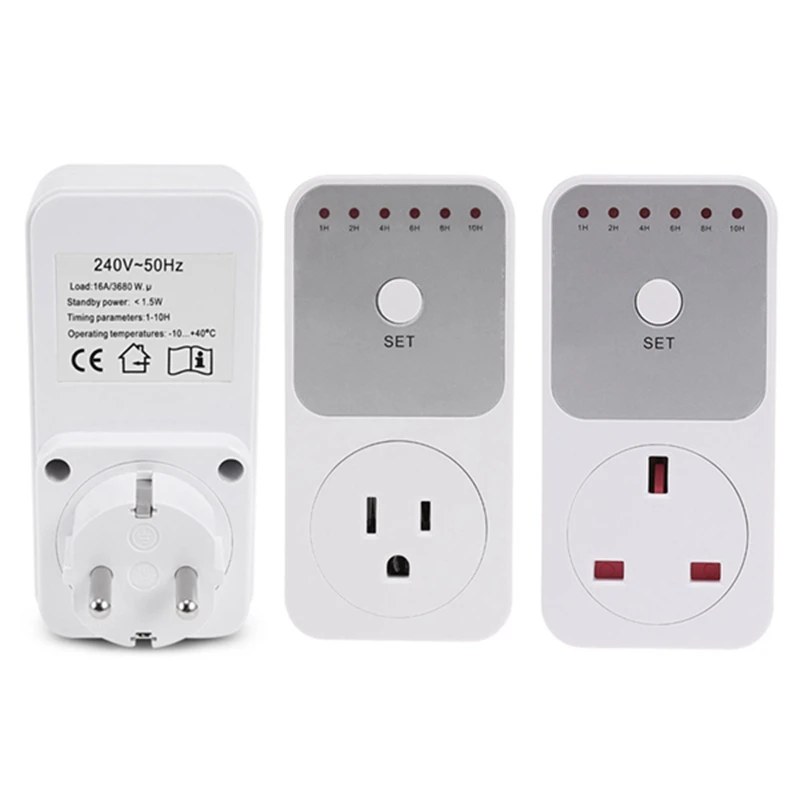 

Smart Control Countdown Timer Switch Plug-In Socket Auto Shut Off Outlet