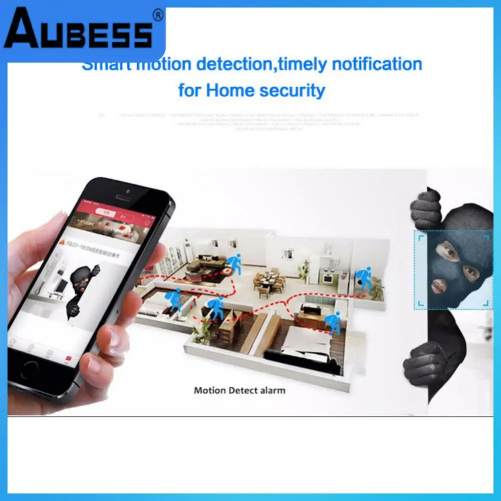 

1080p Hd Surveillance Camera High Definition Cctv Camera Mini Motion Detection Cam Indoor Home Security Jxlcam Abs Plastic 5v