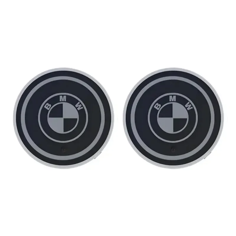 

2 шт. автомобильные светящиеся подставки для чашек с водой, светодиодные коврики для напитков, салон автомобиля, атмосферный свет для BMW M F07 F34 F10 F20 F48 F39 F30 F25 F26