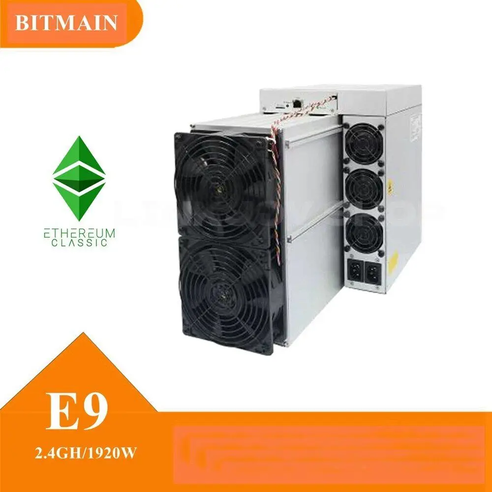 

Bitmain Antminer E9 Pro 3680Mh/s±10% 2200W ETC Asic Miner 3.68Gh/s