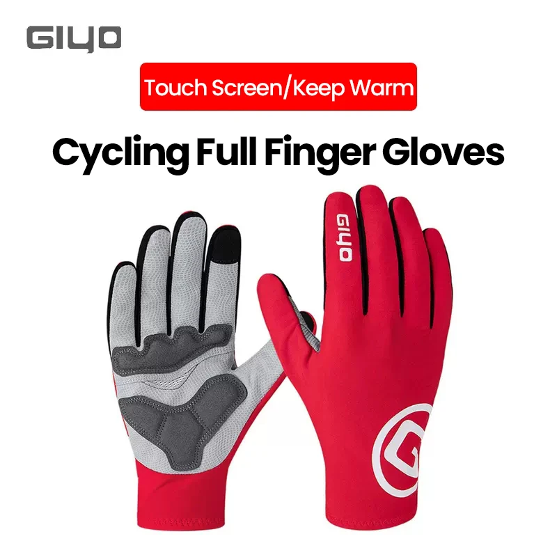 

Велосипедные зимние перчатки GIYO с закрытыми пальцами для мужчин и женщин, противоударные Нескользящие плюшевые теплые перчатки для занятий спортом на открытом воздухе, лыжного спорта и верховой езды