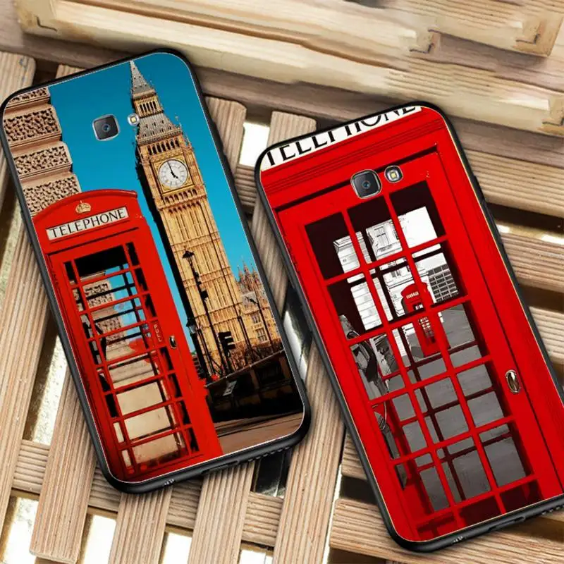 

England Telephone Big Ben Phone Case for Samsung J 2 3 4 5 6 7 8 prime plus 2018 2017 2016 core