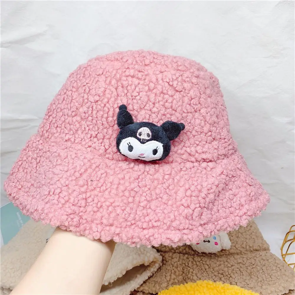 

Sanrio Hat Kawaii Hello Kt Fisherman Hat Kuromi My Melody Plush Basin Cap Cute Accessorie Cartoon Cinnamoroll Gifts Children