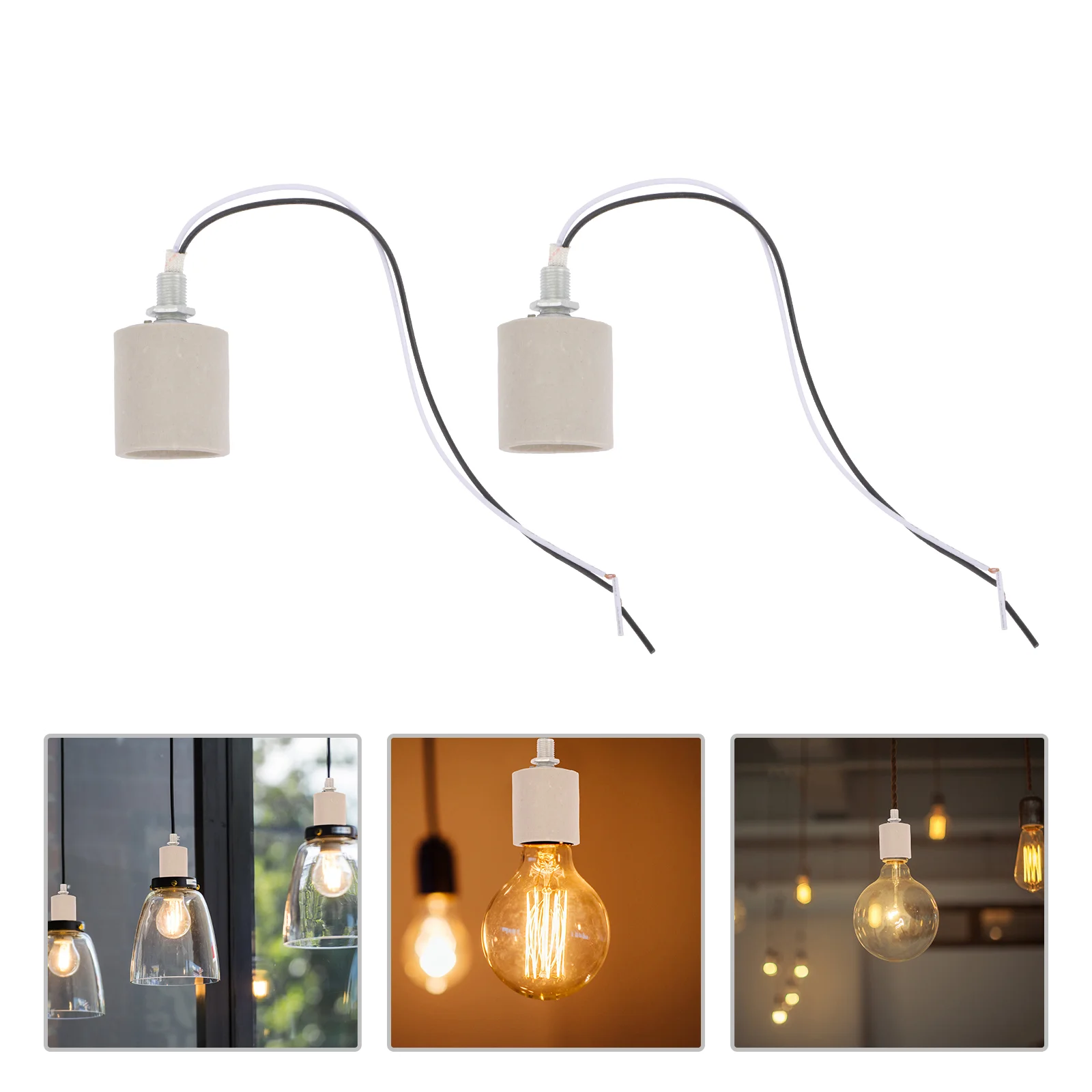

4pcs E27 Screw Light Socket Ceiling Light Holder Threaded Lamp Bulb Base