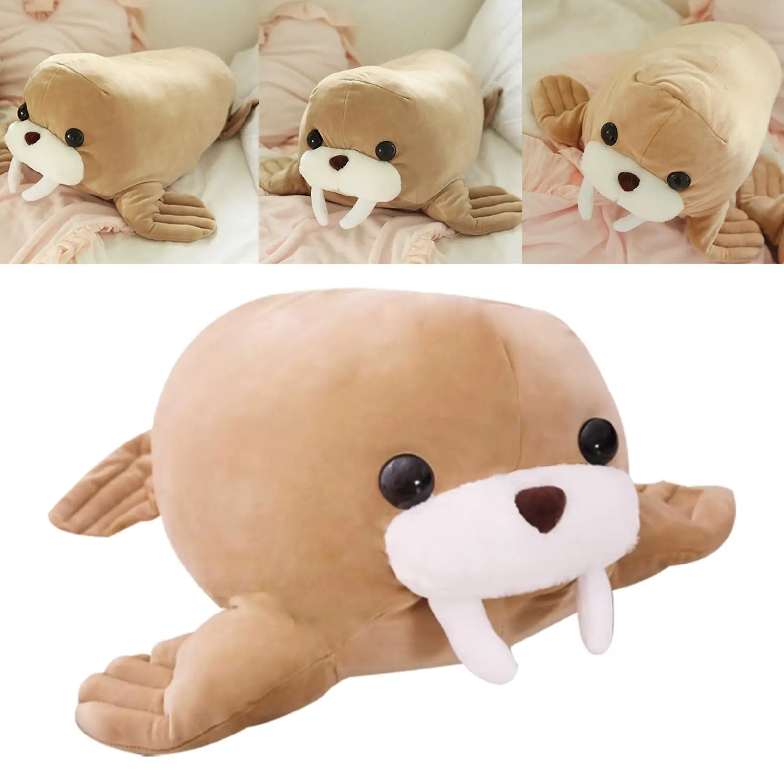 

Милая плюшевая подушка плюшевые кукла-морж креативные мягкие игрушки кукла-морж подарки на день рождения украшение для дома на День святог...