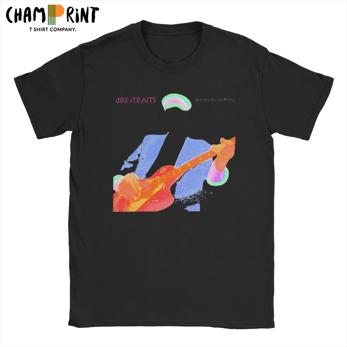 Футболки Dire Straits Money For Nothing мужские винтажные футболки из 100% хлопка футболка с