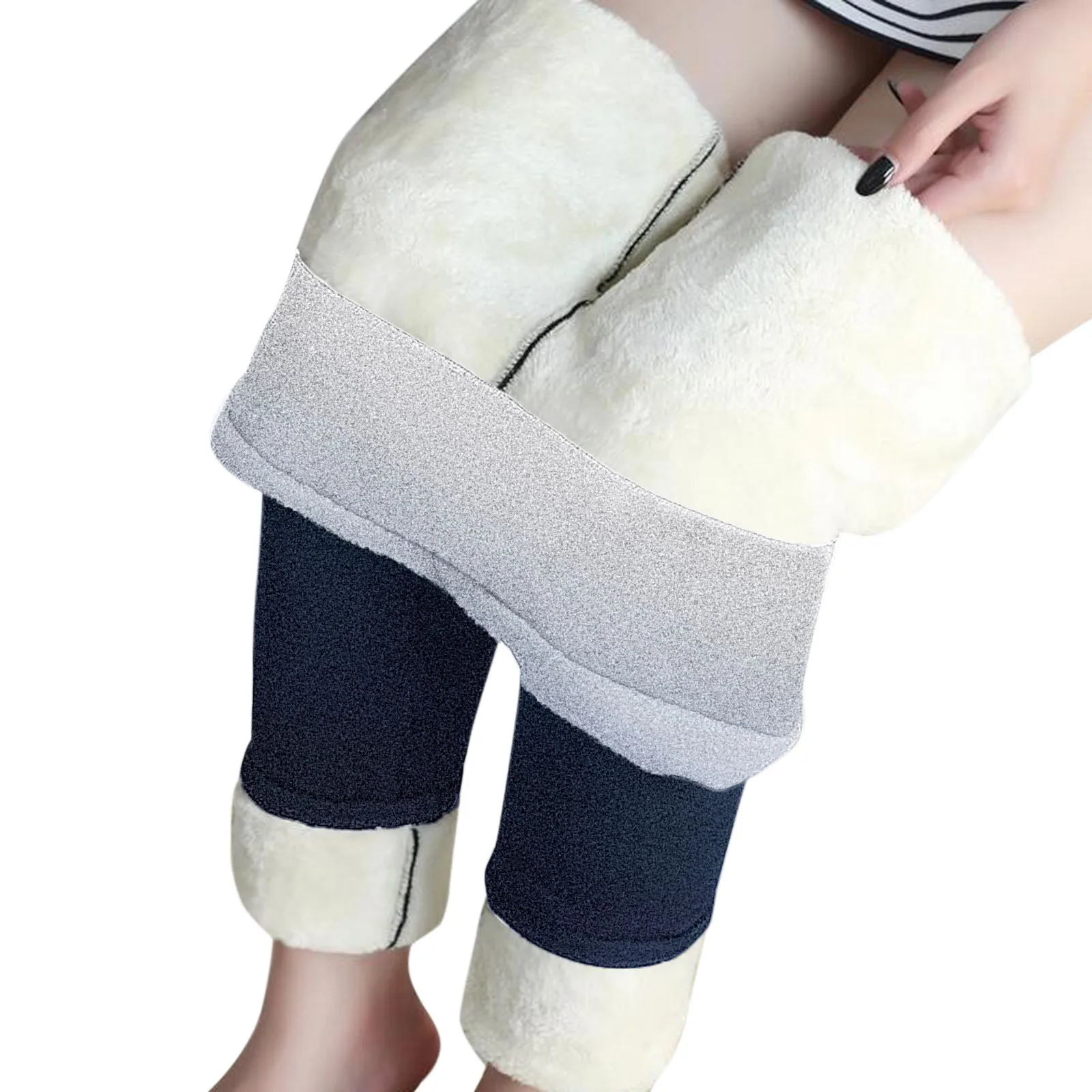 

Леггинсы женские с флисовой подкладкой, повседневные эластичные Капри с завышенной талией, термокомпрессионные штаны с принтом в ретро сти...