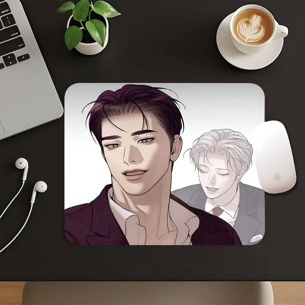 Фото Коврик для мыши Anime Dooshik And Jooha, небольшой коврик для мыши с замком LockEdge для геймеров, коврик для компьютерного стола, прямоугольный, противоскользящий, резиновый №2