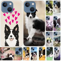 silicone soft coque shell case for apple iphone 13 12 11 pro x xs max xr 6 6s 7 8 plus mini se 2020 beautiful border collie
