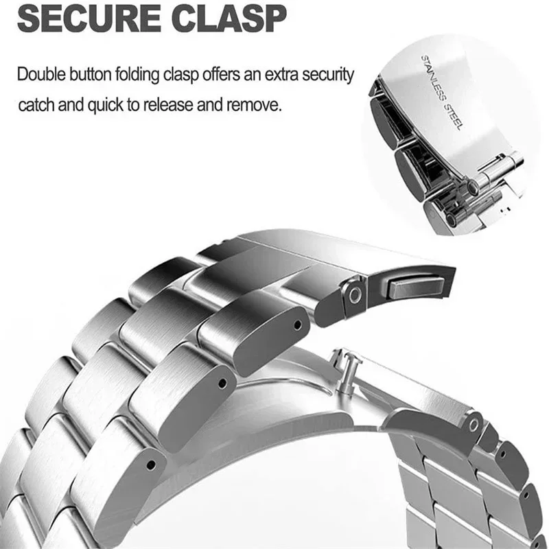 Фото Ремешок Loop Band для Samsung Galaxy Watch 9 8 44 мм, классический ремешок для умных часов, магнитный металлический браслет из нержавеющей стали для Watch 9 40 мм №5
