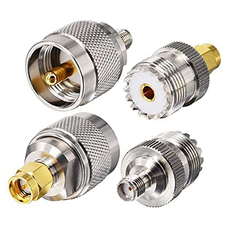 

Радиоадаптер для любительской радиосвязи, комплект адаптеров SMA в UHF, PL259, SO239, UHF, VHF, для радиочастотных устройств, CB радио, Любительское радио