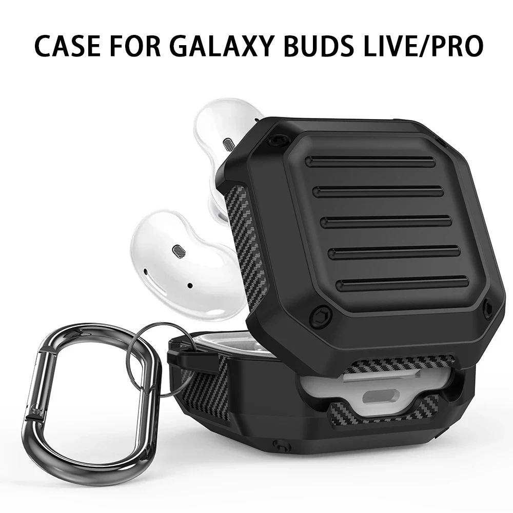

Мягкий чехол для Samsung Galaxy Buds 2 Buds Pro Buds Live, чехол из ТПУ с защитой от падения для Samsung Buds 2, чехол для наушников с брелоком