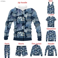 vitinea new 3d full print paisley floral arabesque t shirtsweatshirtzip hoodiesthin jacketpants four seasons casual a2420