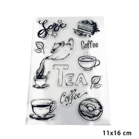 plants tea clear stamps for diy scrapbooking card fairy transparent rubber stamps making photo album crafts template