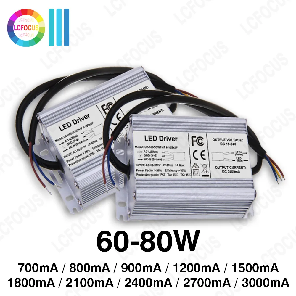 

Трансформатор освещения LCFOCUS 80 Вт IP67