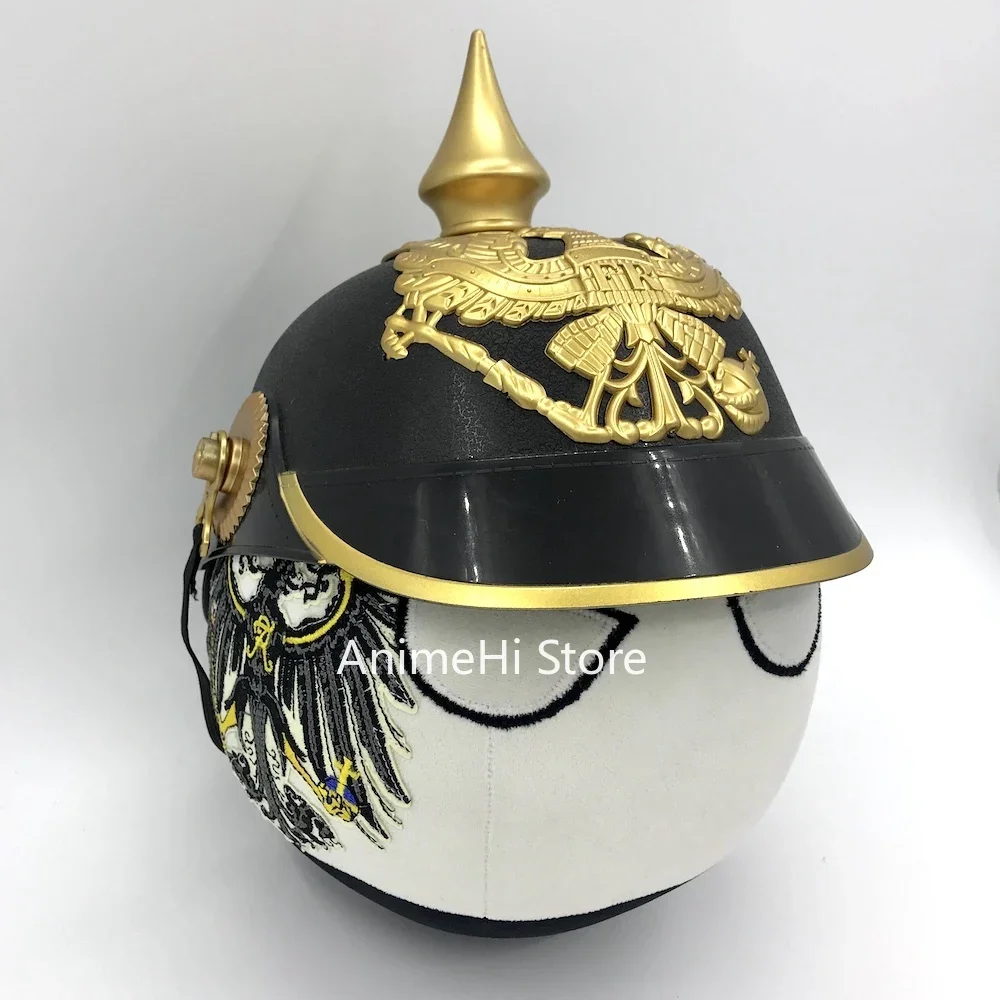 Фото Prussia Ball and Tricorne Pickelhaube The Prussian армейский шлем кукла countryballs плюшевые игрушки для косплея Polandball плюшевая игрушка в подарок №4