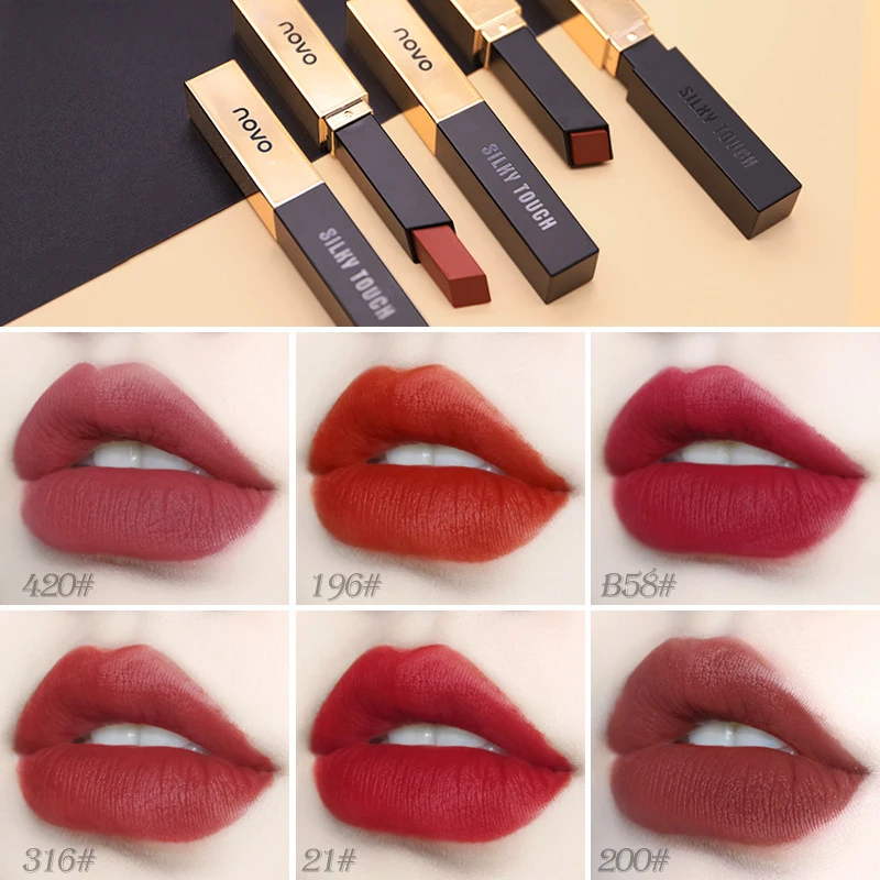 Губная помада матовая бархатная стойкая 5 цветов |