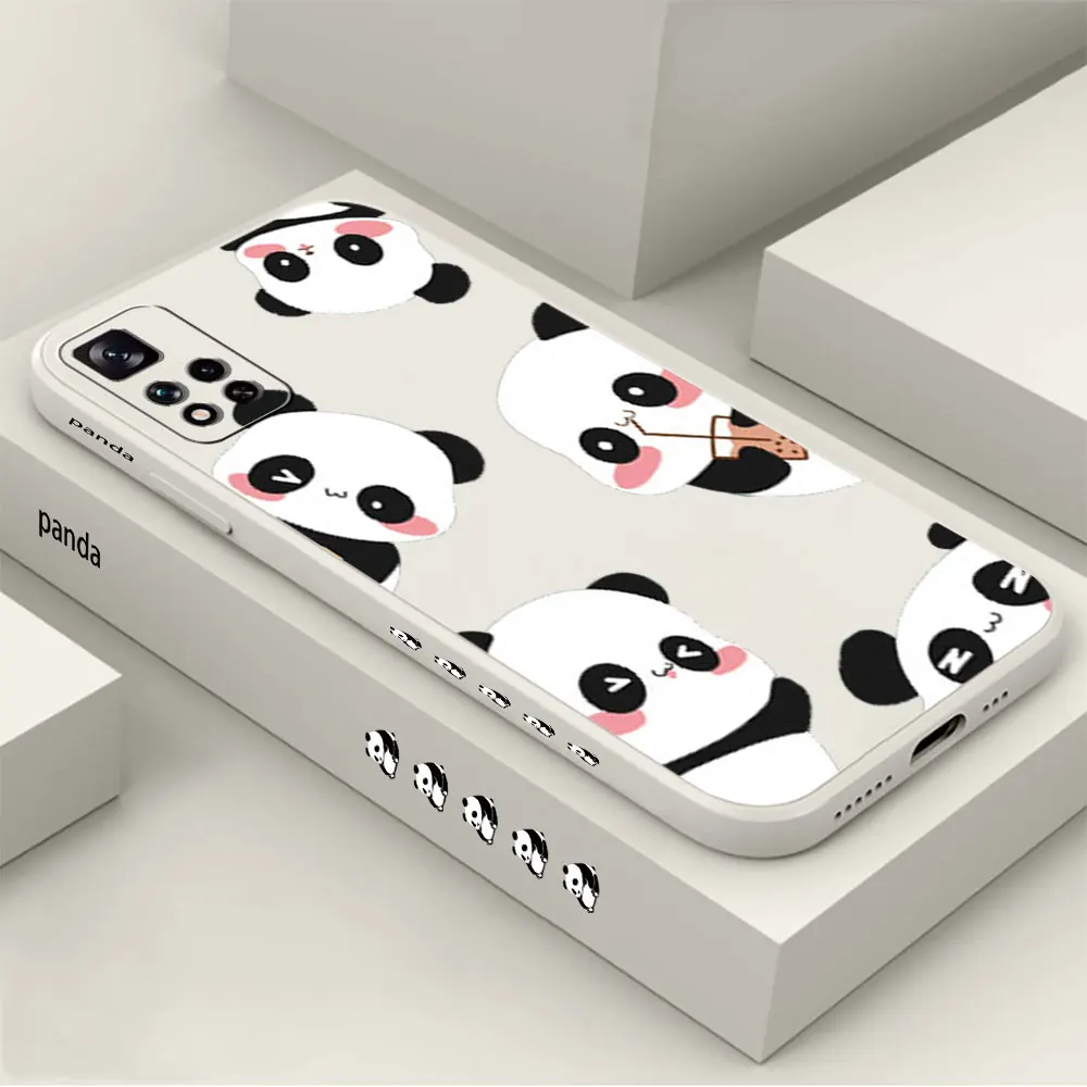 

Milk Tea panda Phone Case For Redmi Note 12 11 11T 11R 11E 11S 10 10T 9 9S 9T 8 7 7S Pro Plus Max 4G 5G Cover Fundas Cqoue Shell