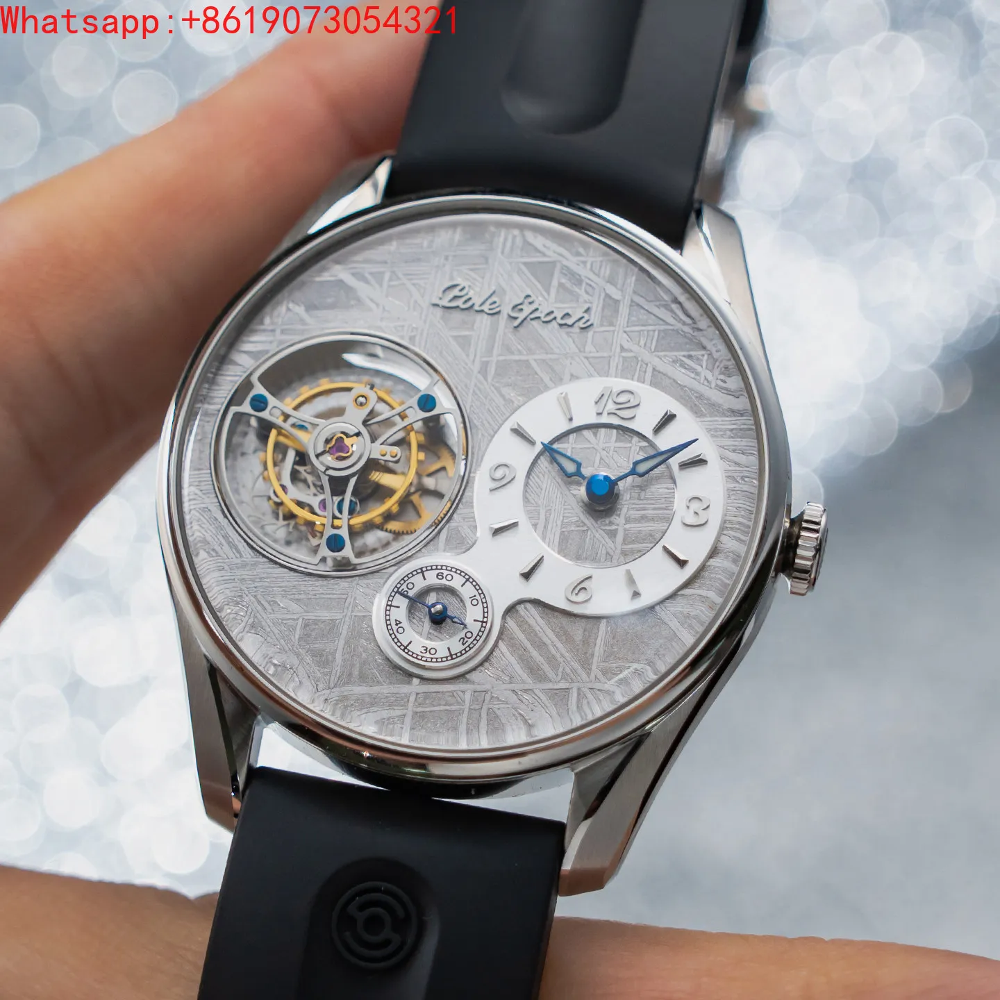Фото Мужские повседневные механические часы The Great Qin Empire Jichen 008 Limited Meteorite Disc Cal 8325x Tourbillon №2