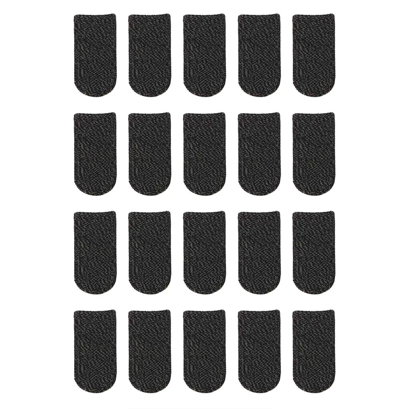 

Профессиональные игровые напальчники 18-Pin черные края медное волокно против пота и нескользящий выпуск 20 шт.