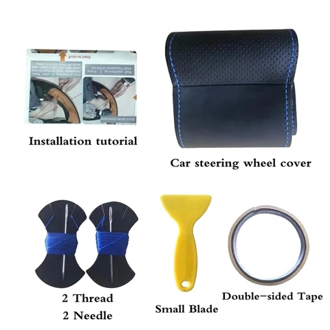 Car Steering Wheel Black Cover Suede Carbon Fiber For Volkswagen Vw Golf 7 Mk7 Nieuwe Polo Jetta Passat B8 Car Accessories