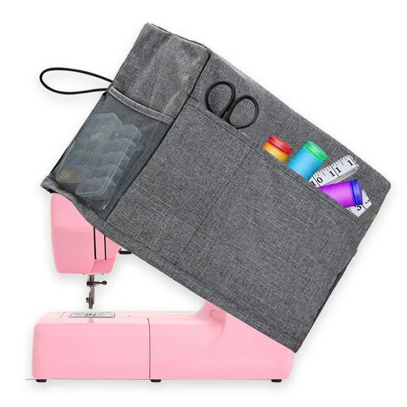 

Sewing Machine Cover Foldable Large With Essentials3 Storage Pockets And Side Handle Compatible With Most Standard Accessories