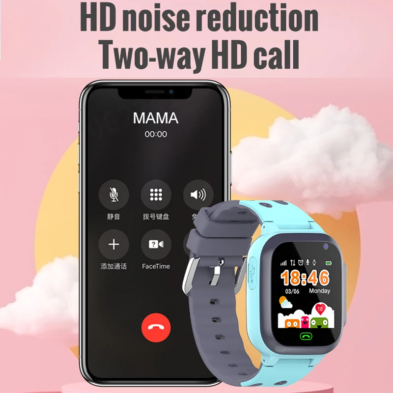 

Kids Smart Watch Sim Card Call Phone Smartwatch For Children SOS Photo Waterproof Camera LBS Location Gift For Boys Girls