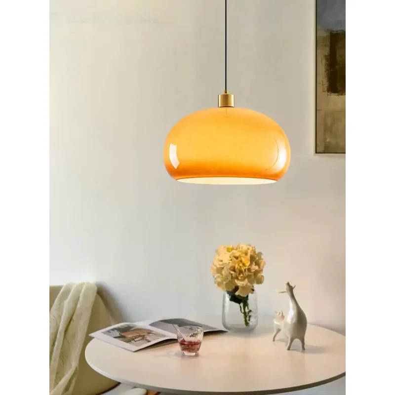 

Art Led Chandelier Pendant Lamp Light Nordic Vintage Glass Creative Gradient Study Bedroom Bar Dining Stay Decorate