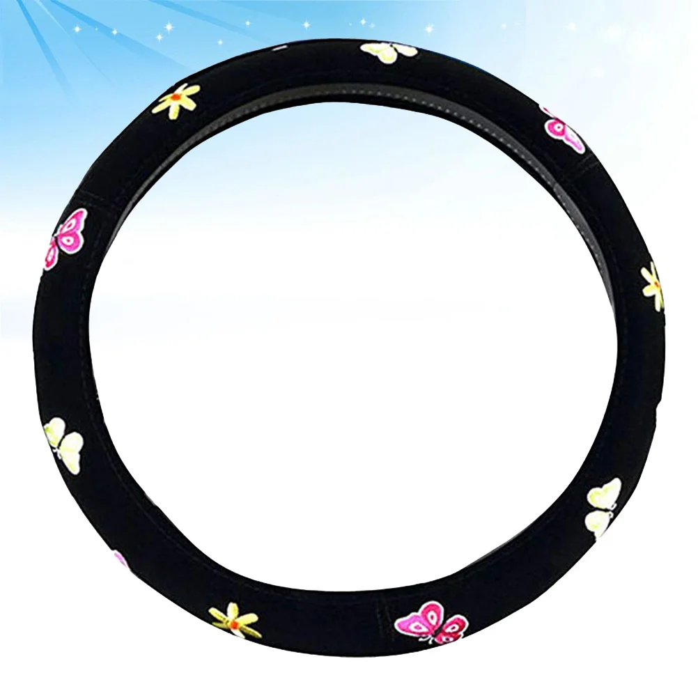 

1PC Practical Fashion Beautiful Stylish Comfortable Embroidery Steering Wheel Cover Car Styling Car Decoration
