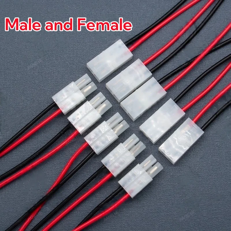 

5 пар 6,2 мм 2-контактный 22AWG L6.2-2P Tamiya «папа-мама» и «мама» с длинными разъемами для проводов 20 см и 30 см, новые