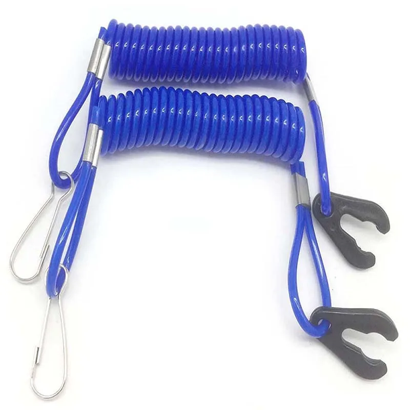

2Pcs Safety Tether Jet Ski Safety Lanyard Tether Cord Boat Outboard Engine Safety Tether Kill Switch