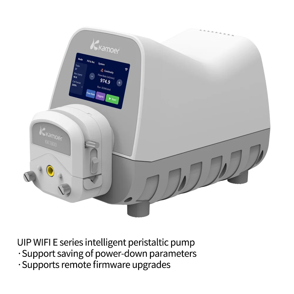 

Kamoer High Flow Peristaltic Pump WiFi AC110-220V UIP WIFI E Stepper Dosing Pump with RS485,Foot Switch for Lab and Filling