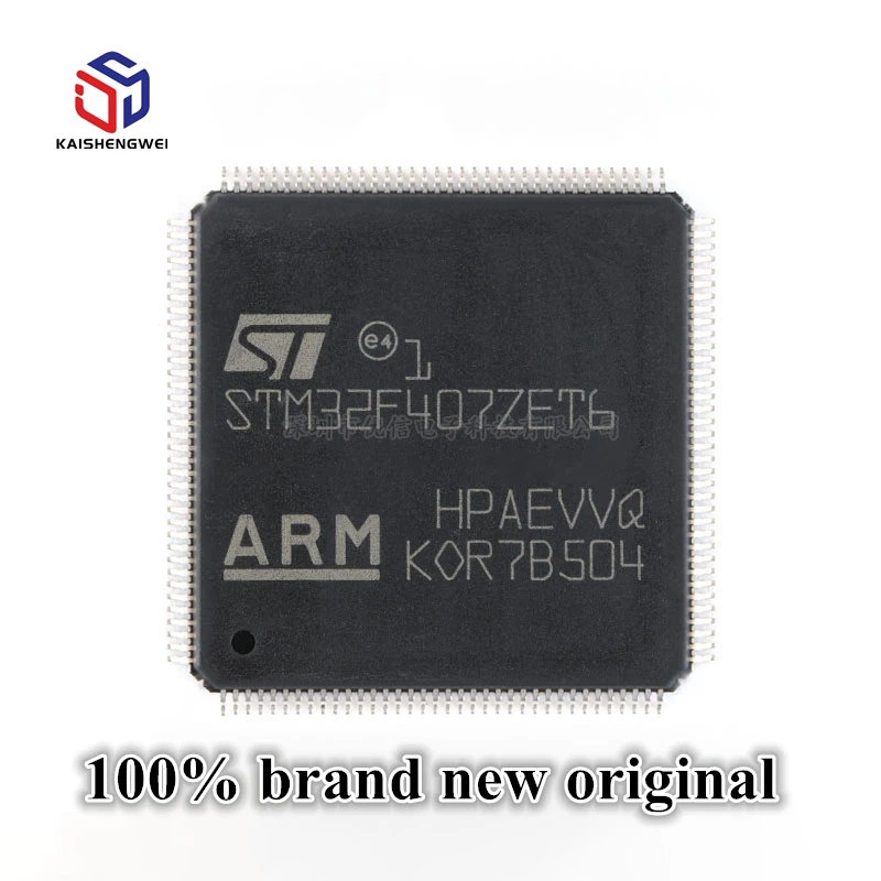 

Original Genuine STM32F407ZET6 LQFP-144 ARM Cortex-M4 32-Bit Microcontroller MCU
