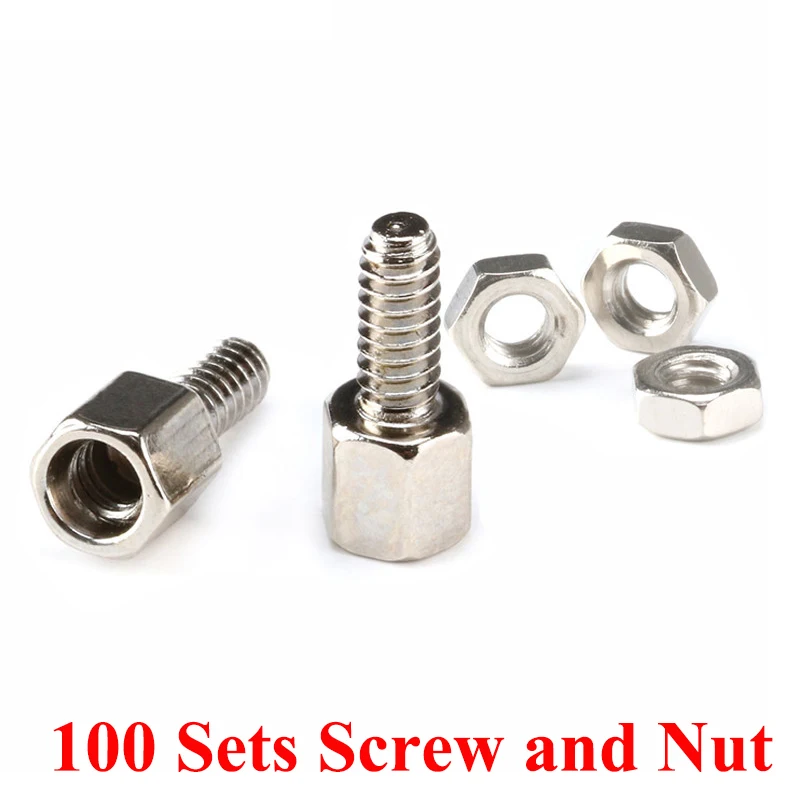 

Винты и гайки 5+7 мм Your Cee для D-Sub VGA DB9 DB15 DB25 RS232 COM