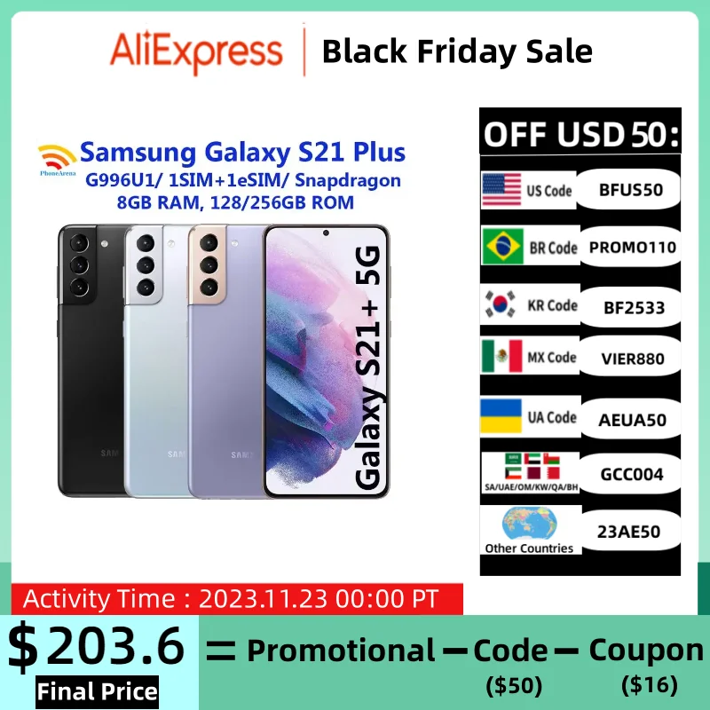 C Samsung Galaxy S21 Plus S21 + 5G G996U1 6,7 