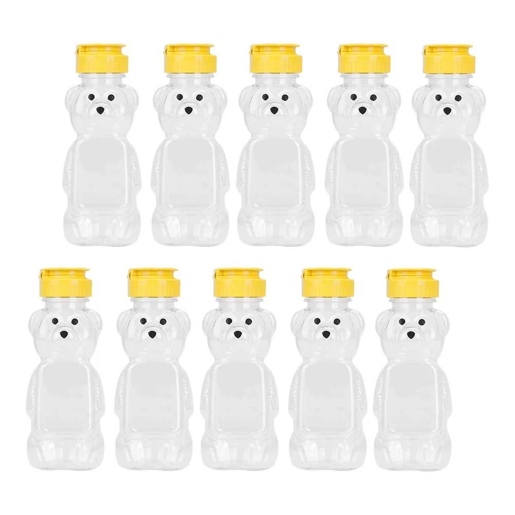 

10 Pcs Container Lid Honey Jar Empty Honey Bottles Drinking Cup Oil Squeeze Bottle Kids Water Bottle Honey Dispenser