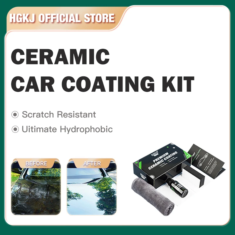 9H Anti-Scratch Auto Ceramic Coating Glass Liquid Super Hydrophobic Paint Care Polish Super Detailing Coating Car Care HGKJ