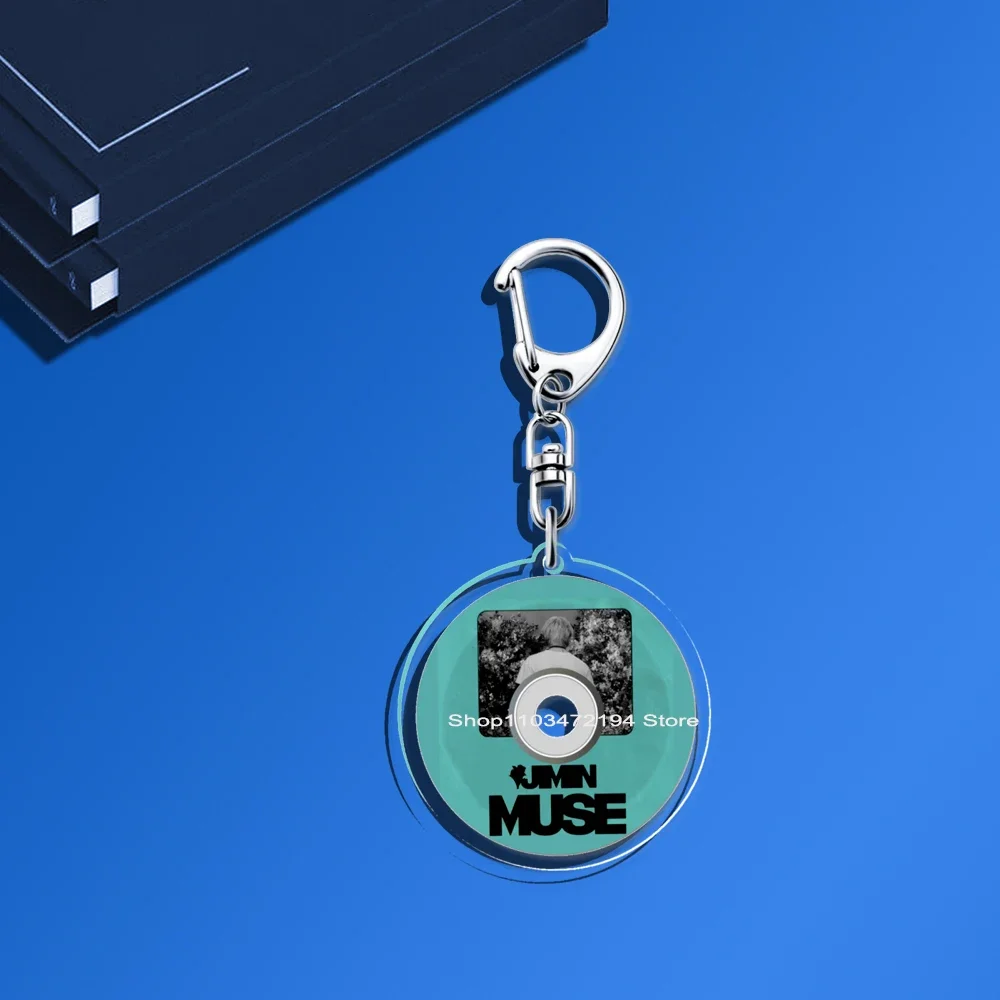 Акриловый брелок для ключей Kpop Mini CD GOLDEN MUSE Album LAYOVER Agust Ddds FACES INGIDO JINS Брелок V Teakook