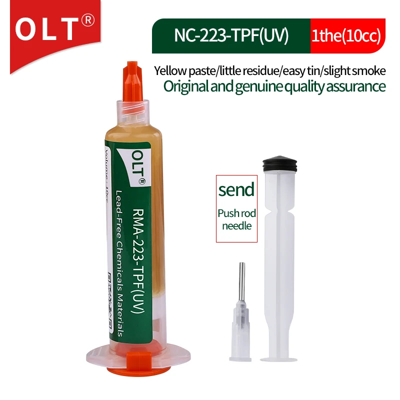 Оригинальный флюс для сварки NC-559-ASM SMD BGA, без свинца, без очистки, флюс для пайки, канифольный флюс для паяльной пасты 10 куб. См