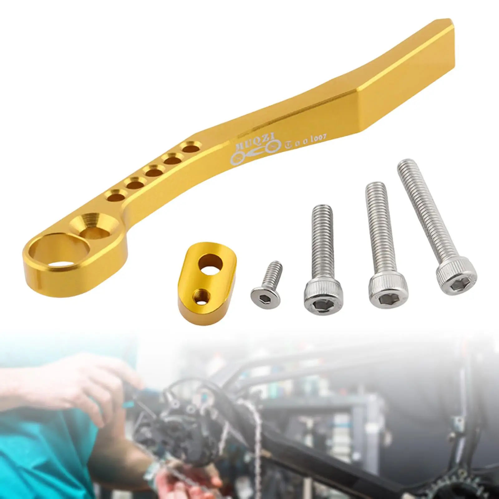 Защита лову велосипедной цепи Диапазон направляющей 34T-50T 36T-52T Алюминиевый