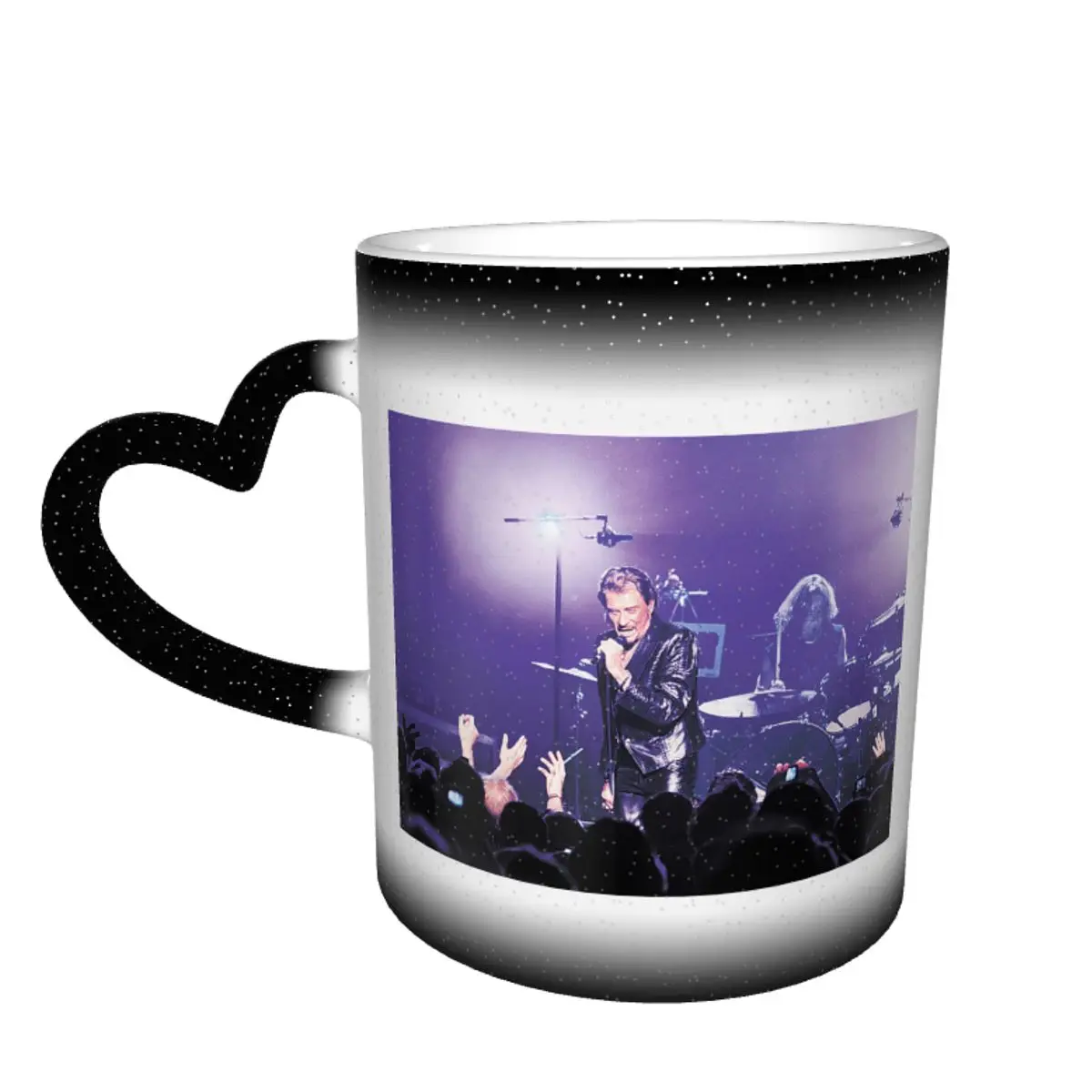 

Vive Le Roi Du Rock 'n' Roll Financial Times Color Changing Mug in the Sky Creative Ceramic Heat-sensitive Cup Novelty Beer mugs