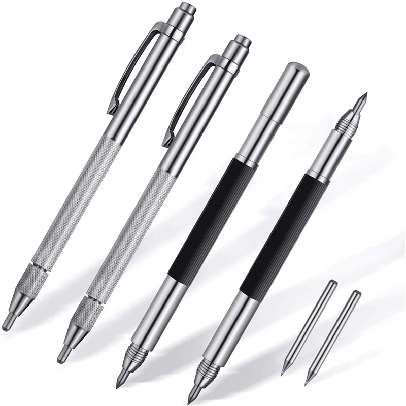 

6 Pcs Engraving Pen Tip Scriber, Tungsten Carbide Scribers With Magnet, Metal Etching Engraving Pen For Metal Glass Wood