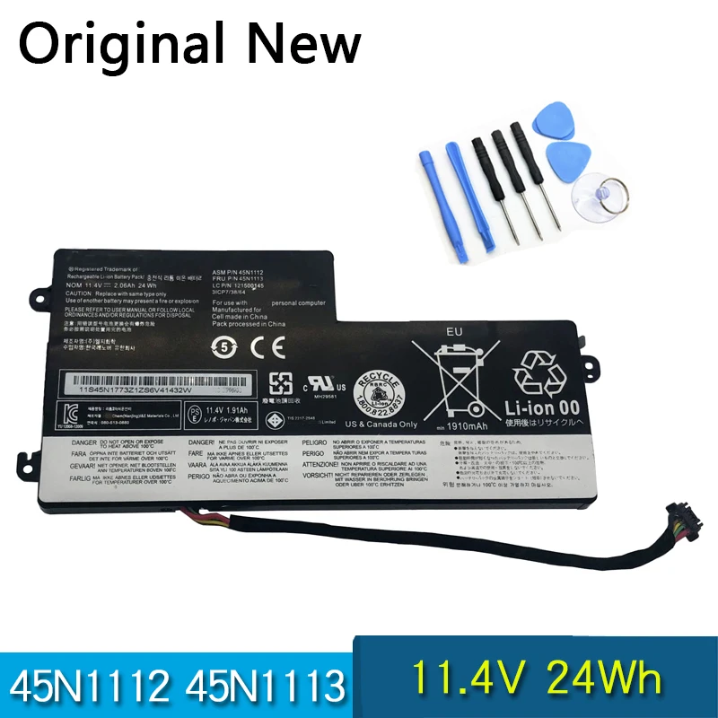 Оригинальный аккумулятор 45N1112 45N1113 для ноутбука Lenovo ThinkPad X240 X250 X260 X270 T440 S T450 T550 L450
