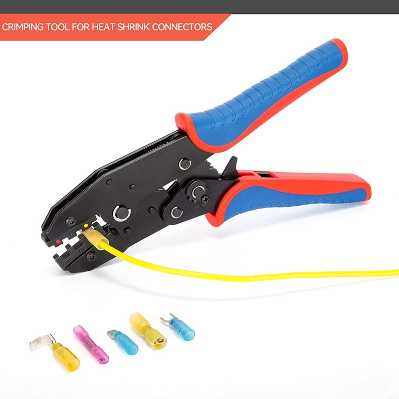 Crimping Tools For Heat Shrink Connectors - Ratchet Wire Crimpers AWG 22-10 (0.5-6.0Mm²) Terminal