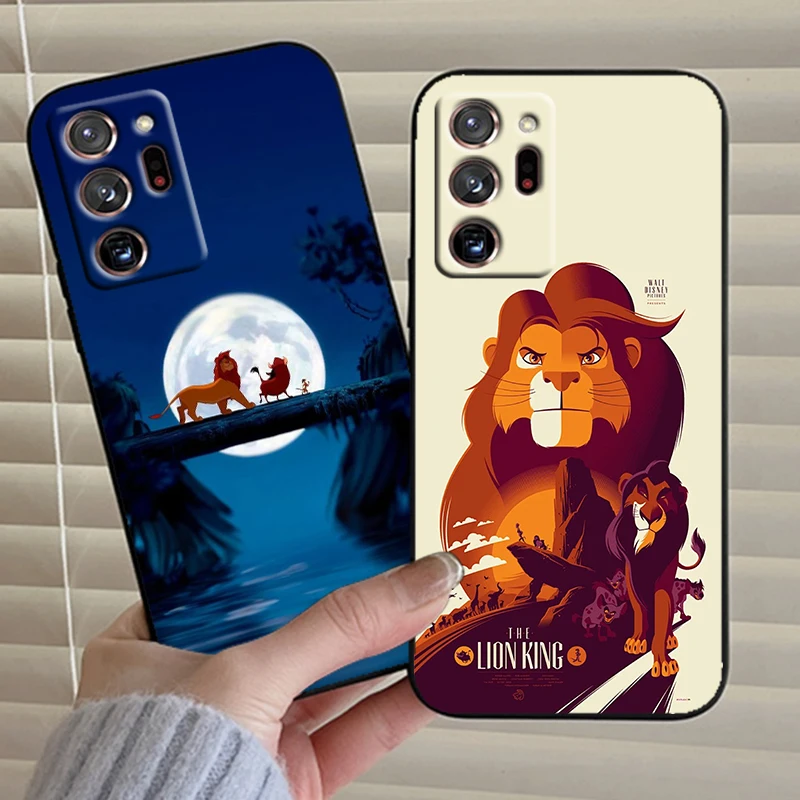 Simba король Лев животное для Samsung Note 20 10 Ultra Plus A31 A14 A12 A70 A34 A25 A04 A05 A15 A24 цвет черный