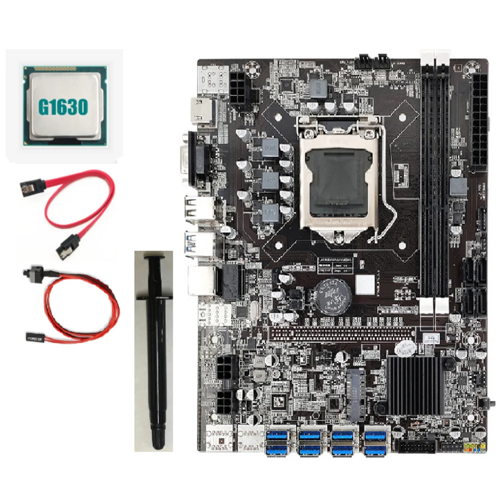 

1 Set B75 Motherboard Practical More Efficient Professional 16G Computer Accessory Mining Device with Memory for PC