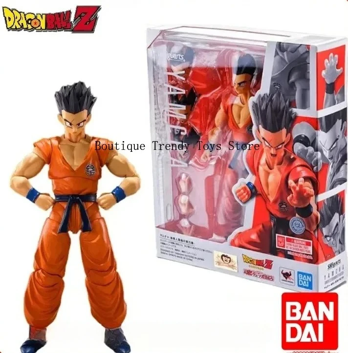 Фото В наличии 100% оригинальные фигурки Bandai S.H.Figuarts SHF Dragon Ball Yamcha Earth's Foremost Warrior из ПВХ, аниме-фигурки, модели игрушек №2