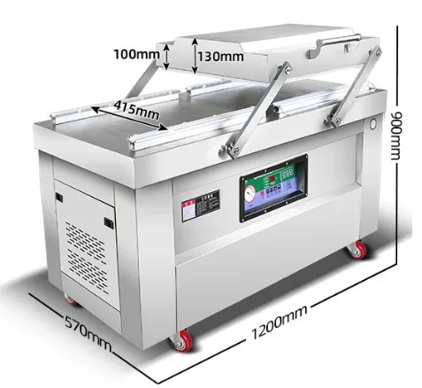 Промышленная двухкамерная вакуумная упаковочная машина Коммерческая для